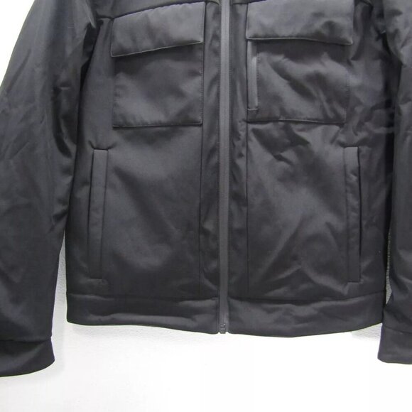 NEW MICHAEL KORS Mens Belgravia Woven Zip-Up Jacket Size XS Black - Picture 10 of 14